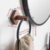 Walnut Wood Portable Towel Racks Round Design Wall Mounted Towel Holder  Home Applications