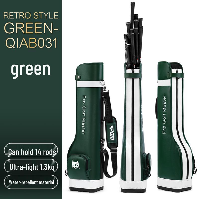PGM Ultra-light Waterproof Golf Club Bag - Half-length, Holds 14 Clubs, Unisex Design