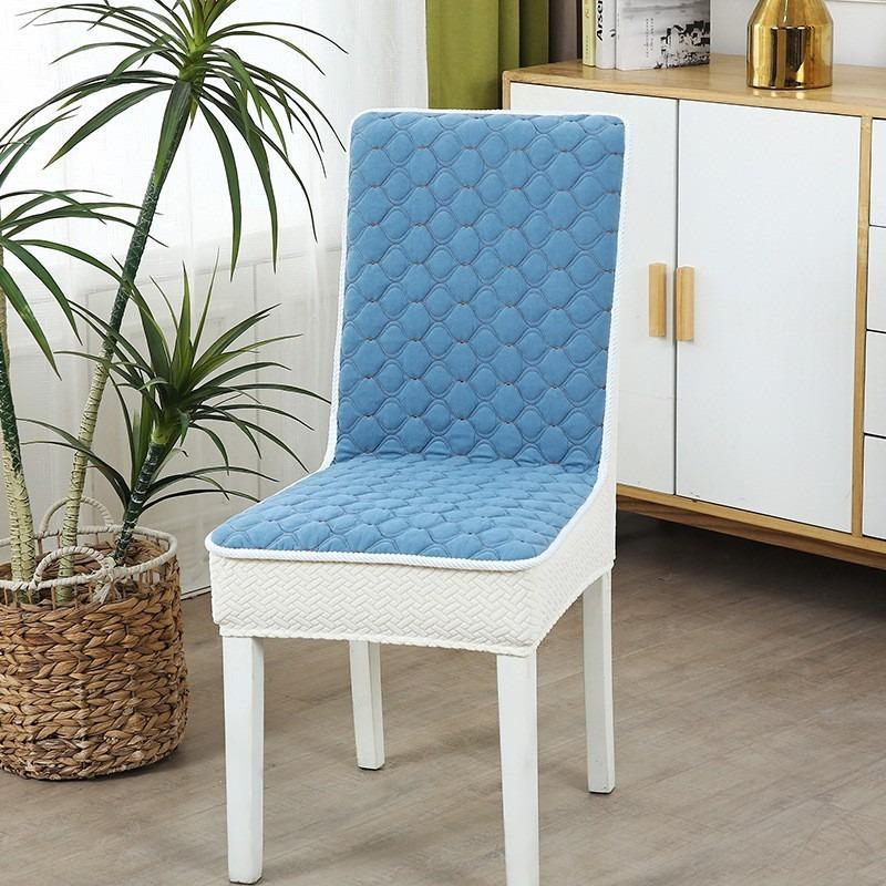 One-piece Dining Table and Chairs Cover Dining Chair Mats Chair Cover Set Household Cushions Elastic Stool Cover Four Season Universal Chair Cushion