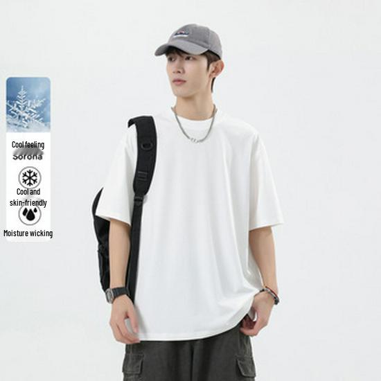 Men's Striped Short Sleeve Cotton T-Shirt: Summer Loose Fit Round Neck Sailor Style Streetwear