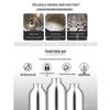 1900ml Double-Layer Insulated Glass Liner Coffee Press Pot, Ivory White