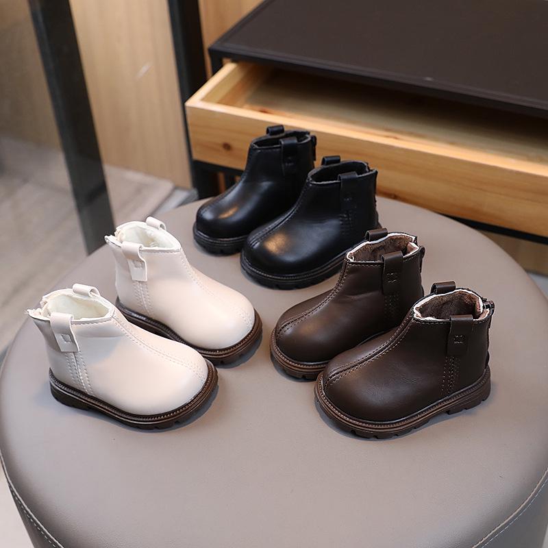 New Martin Boots: Non-Slip Soft Sole Leather Shoes for Toddlers (2-3 Years), Warm and Ideal for Autumn & Winter