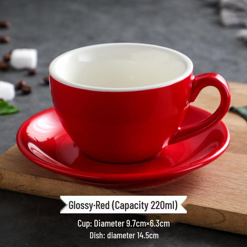 

Керамический набор чашек для капучино и латте с логотипом соревнований - 220 мл 220ml