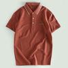 Counter Genuine Goods Men's Short sleeve T-shirt Business Casual Lapel T-shirt 2025 Summer New Fashion All-Matching Top