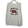 Moncler 23 Year T-Shirt Logo Long Sleeve Shirt Tops L whiteUsed