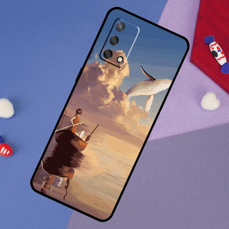 Flying Whale Magical Case For Oppo A5 Pro A6 A57 A17 A78 A54 A74 A94 A76 A16 A96 A18 A40 A60 A80 A38 A58 A98 A15