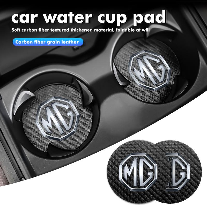 For MG 2pcs Car Water Cup Slot Anti-slip Mat Drink Bottle Hoder GT 3 5 6 7 GS Pilot HS ZS xus1