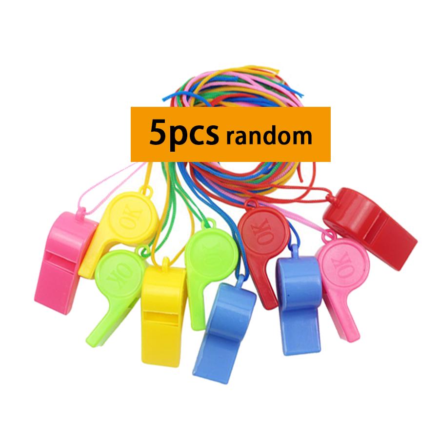 5/25pcs Plastic Whistle Mini Loud Sound Whistle Noise Maker, Competition Cheering Tool Sport Referee Party Carnival Supplies XJM