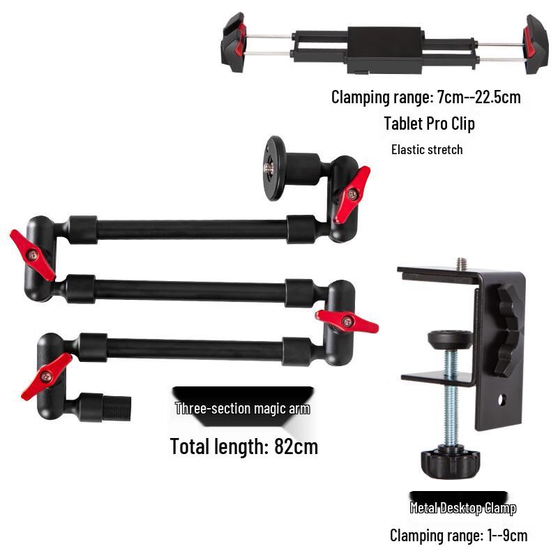 TEXIAN Multifunctional Desk Mount Articulating Arm with Tablet Holder
