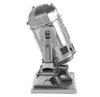 Tenyo Metallic Nano Puzzle Star Wars R2-D2 W-MN-007, Stainless Steel, No Glue Required, 0.2m Thickness, Ultra-Precision Laser Cutting, Crafts, 3D