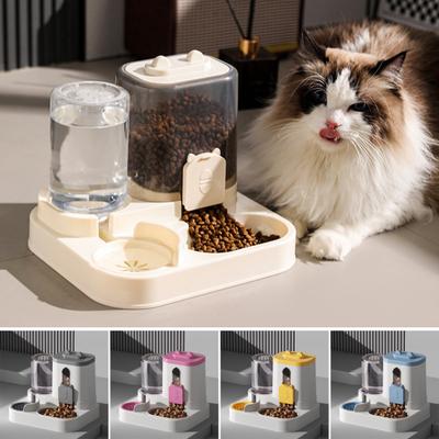 Automatic Pet Feeder Cat Feeder with Water Dispenser 2-in-1 Large Capacity