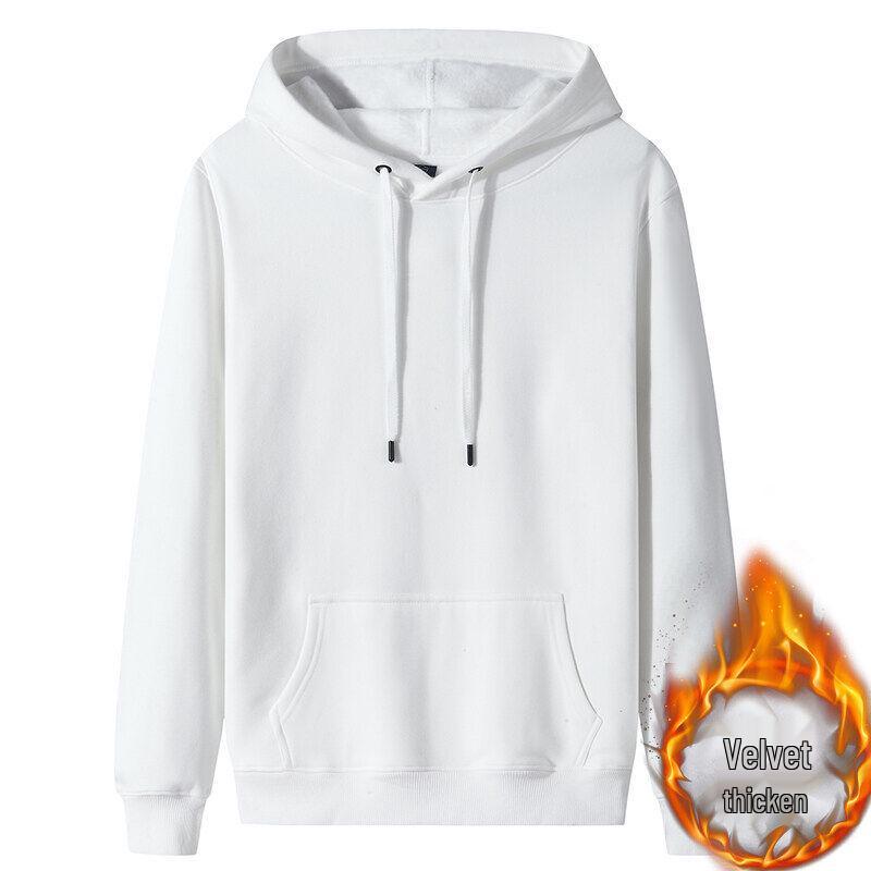 Sweat à capuche doublé polaire 380g Automne/Hiver, Coupe ample unisexe.