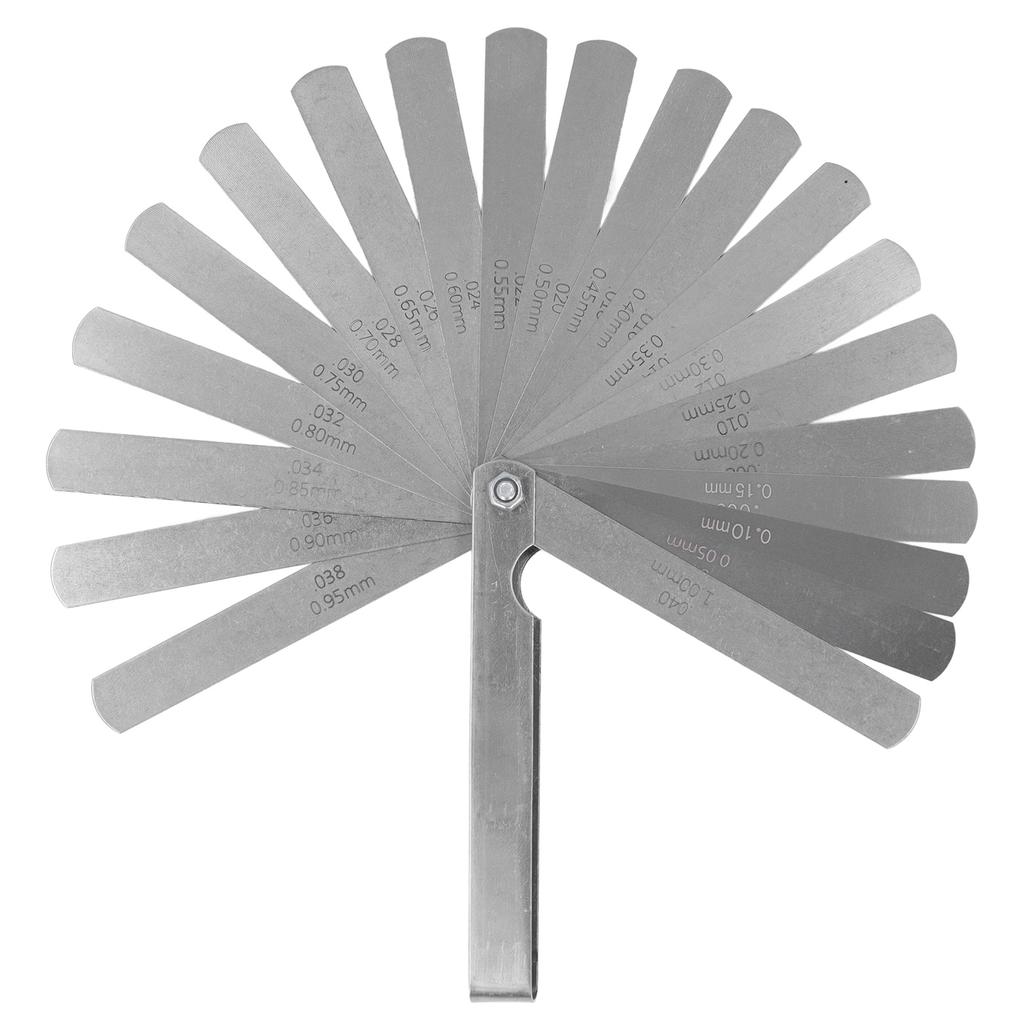 Feeler Gauge Stainless Steel High Accuracy Gap Measuring Tool for Engineers Mechanics 0.05?1mm