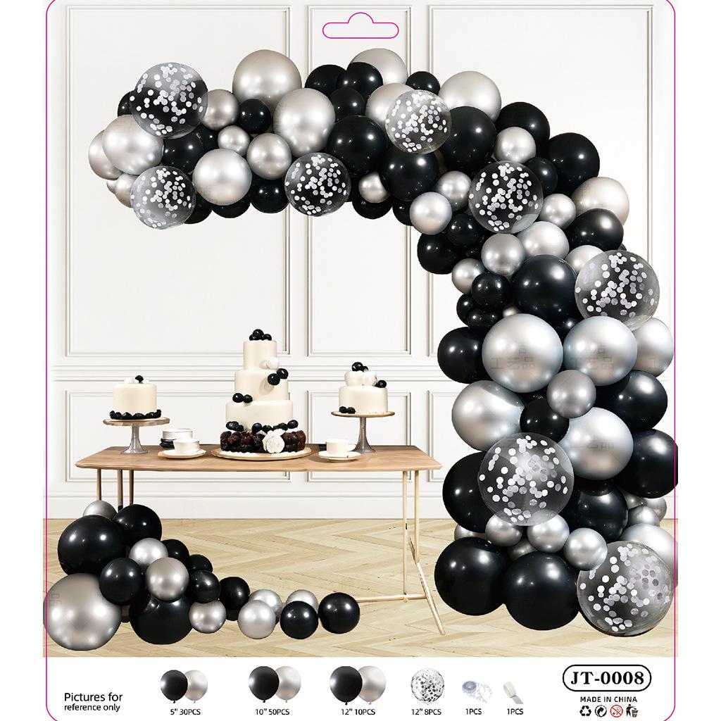 Balloon Chain Arch Opening Birthday Party Decorations Anniversary Package Set Scene Arrangement Premium Atmosphere