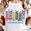 Autism Awareness Support T-and Kids Tshirt, Colorful Spectrum Tee