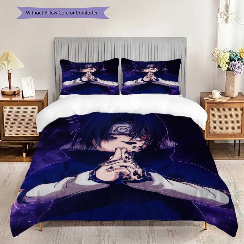 Clouds Black Background Threepiece Set 1 Duvet Cover 2 Pillowcase Without Core Soft And Comfortable Duvet Cover And Pillowcase Bedding Set