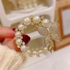 1 Pcs Fashion Pearl and Rhinestone Brooches for Women Baroque Trendy Butterfly Pins Clothes Accessories Wedding Gifts