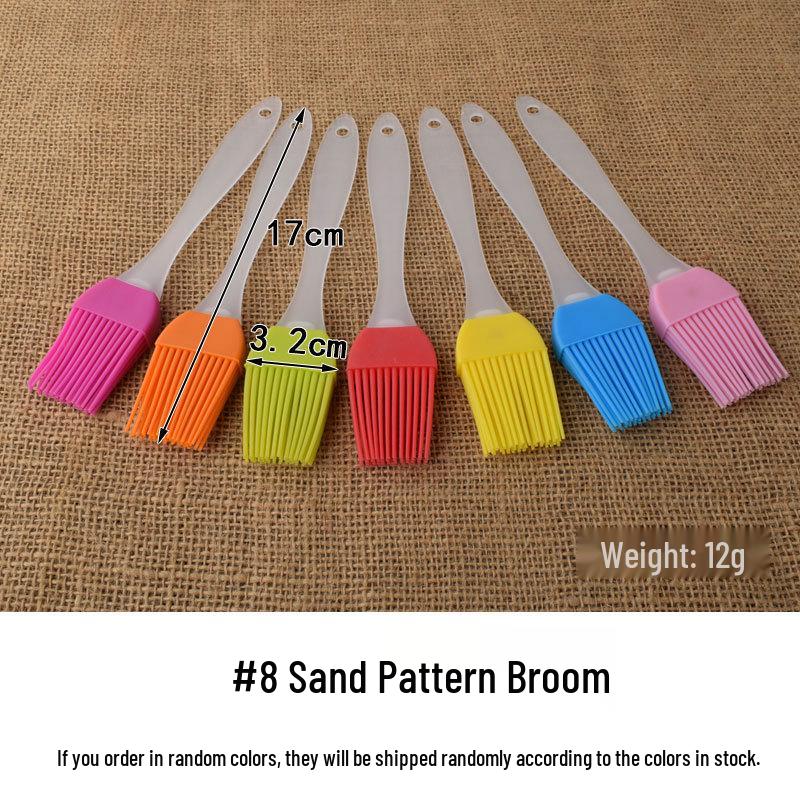 Silicone Bristle Brush for Sauces, Oil, Creams, Cake Baking, and BBQ