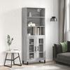Highboard Gray Sonoma 69.5 x 34 x 180 cm Particleboard