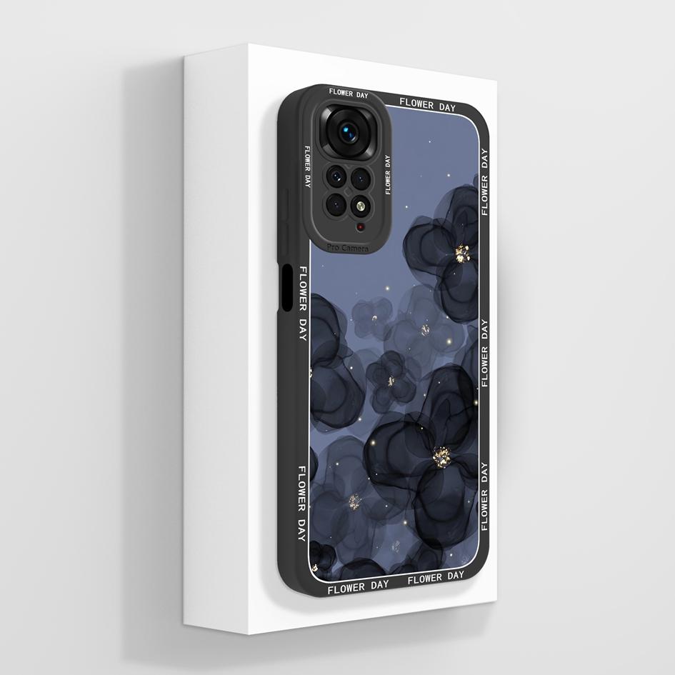 Για το πίσω κάλυμμα θήκης Xiaomi Redmi Note 11 11S 4G 5G Note 11T Υψηλής ποιότητας ματ, μαλακή υγρή σιλικόνη, προστατευτικός προφυλακτήρας τετράγωνης τσάντας κινητού τηλεφώνου