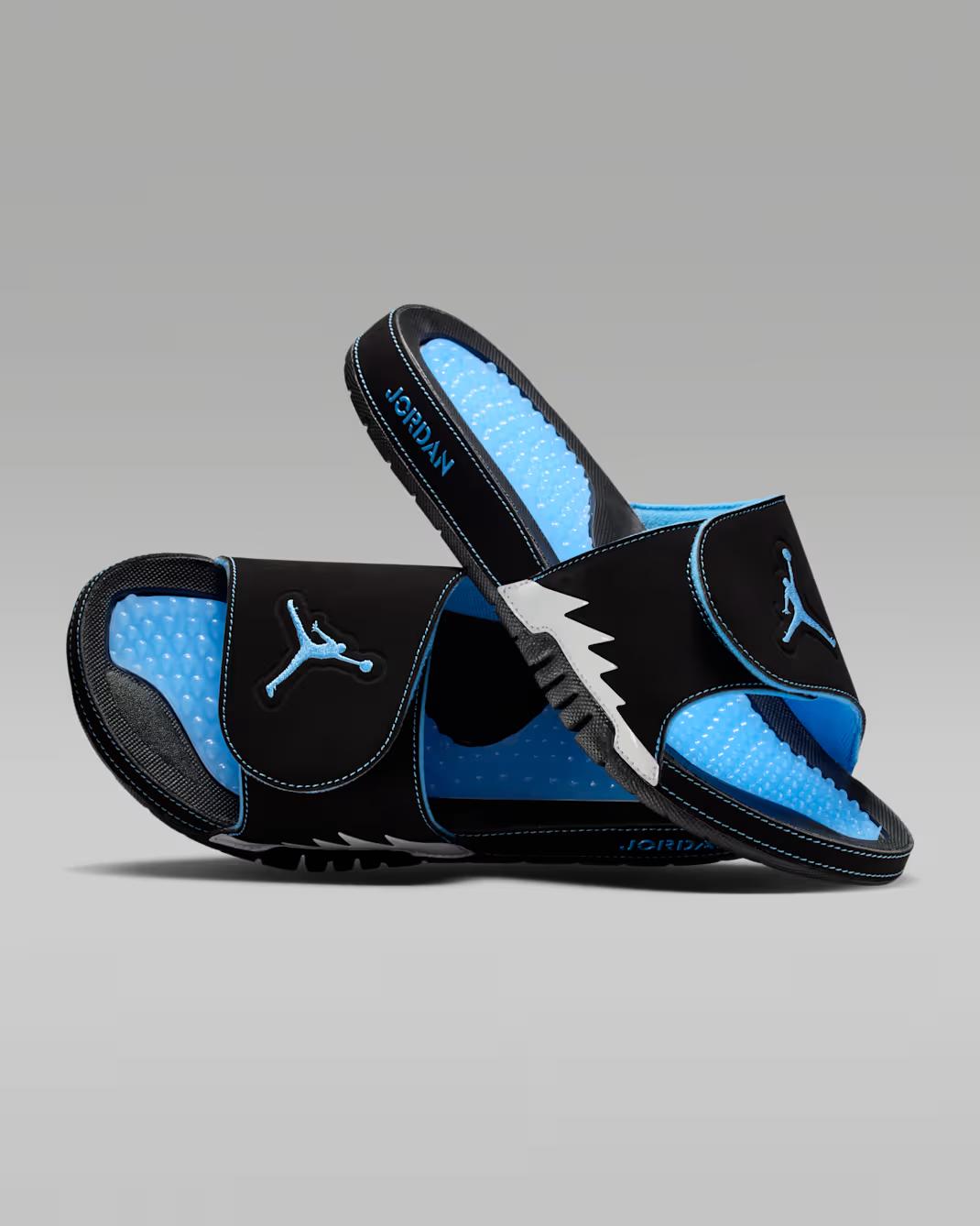 555501-004 Nike Jordan Hydro 5 Retro Slide Black White University Blue (Men s) 7