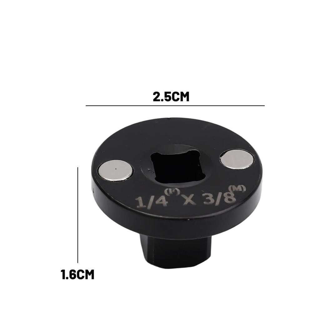 Low-Profile Impact Drive Socket Adapter Set Power Tool Parts Auto Repair Accessories 1/4 To 3/8 Inch Drive Ratchet Converter