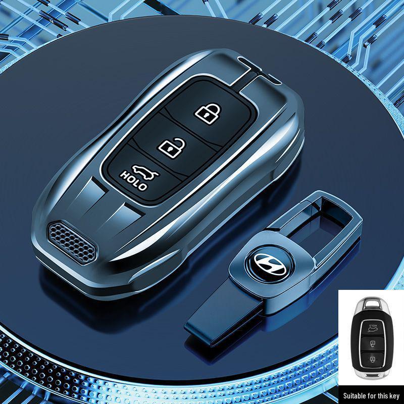 Compatible Key Case for Hyundai Ix35, Elantra 7th Gen, Santa Fe, Festa, Tucson, and Custo.