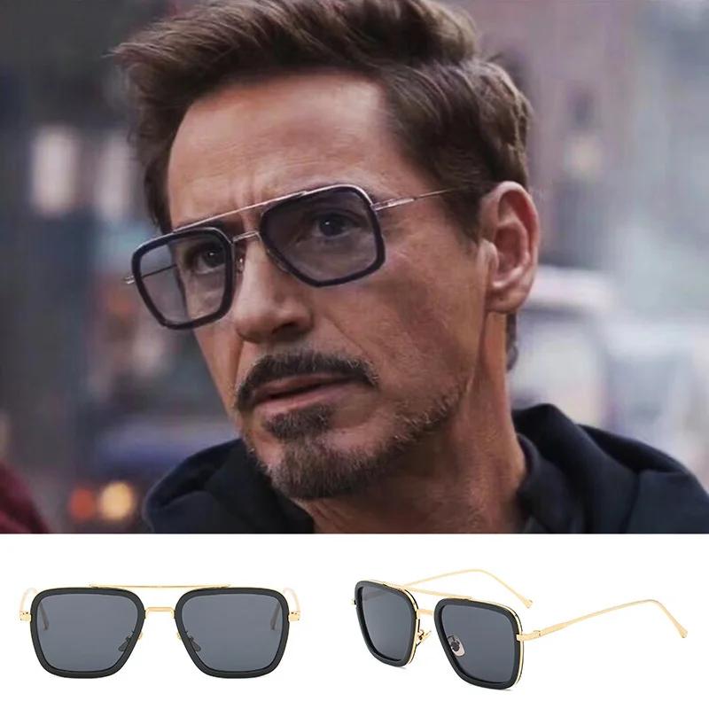 Bai Fen Bai Electronic 3C Men's Tony Stark Glasses Wo Sunglasses Iron Man Eyewear Steampunk Sun Glasses Goggles Cm