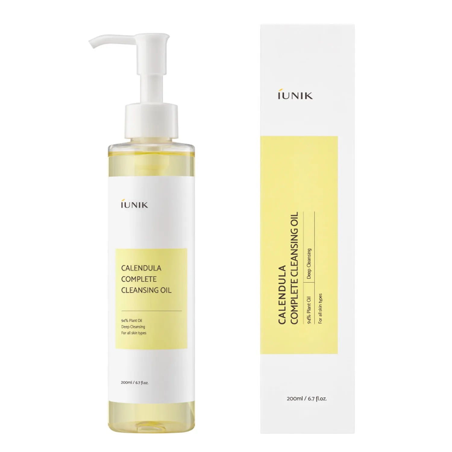 iUNIK Calendula Complete Cleansing Oil 200ml 200ml + Refill 200ml