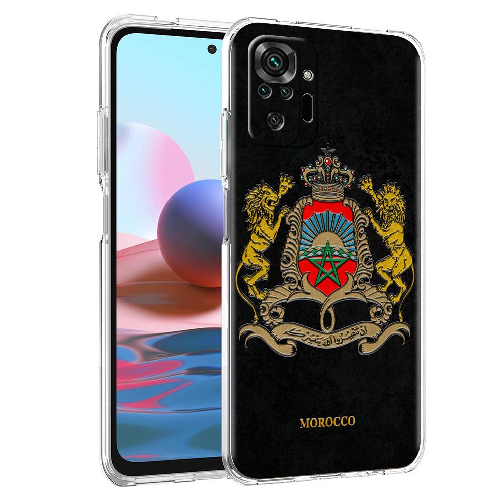 Phone Case For Xiaomi Redmi Note 15 14 5G 13 12 10 11 Pro Plus 4G 14C 13C 12C Soft TPU Cover Morocco Flag Soccer