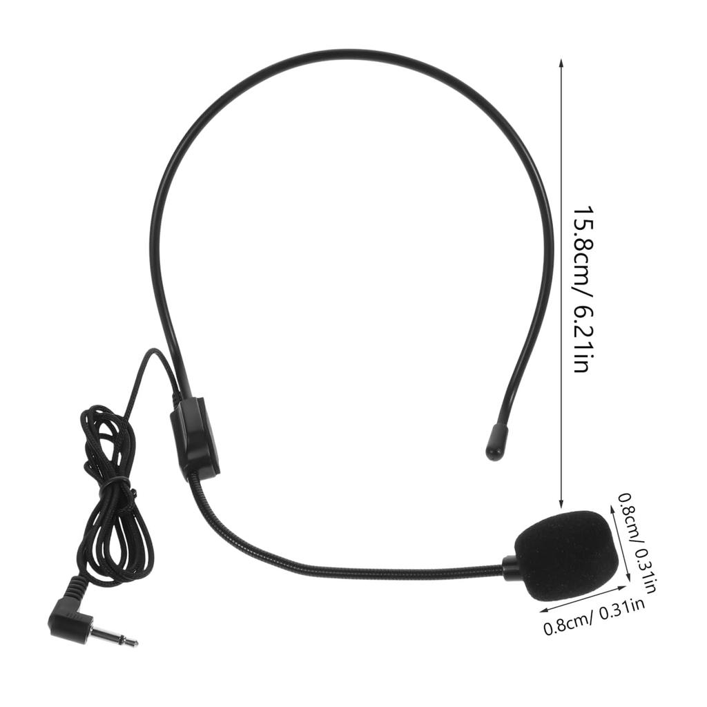 NUOLUX Headset Condenser Microphone with Audio for and MCs of Microphone, Amplifier, Stage, Lectures, (Set 2)