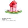 Frog Can Lid Lily Pad Cup Holder Set Reusable Soda Can Cover Secure Can Lids with Cup Holder Whimsical Drink Accessories