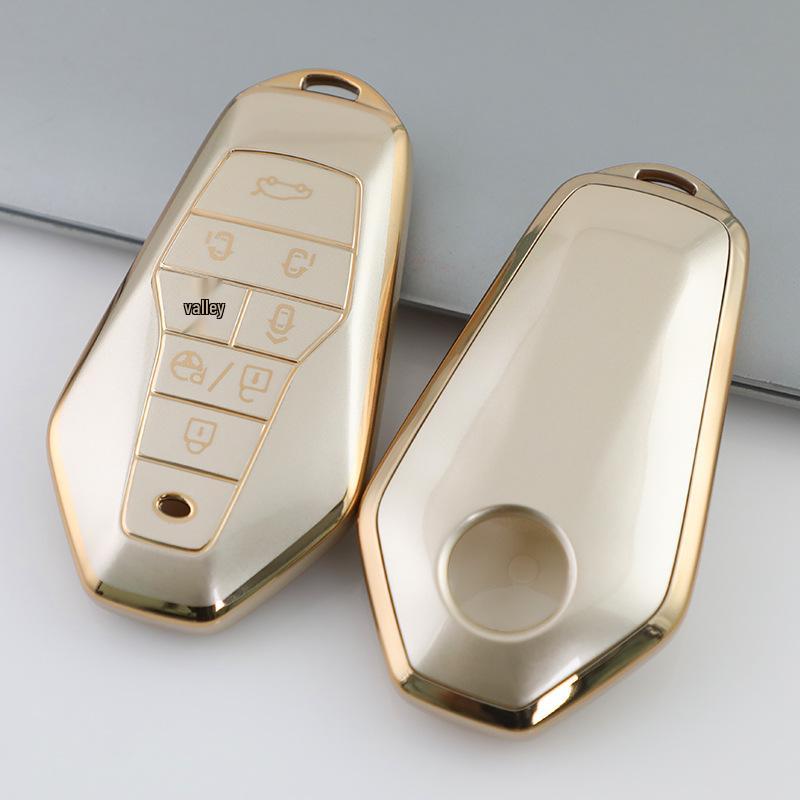 

Champagne Gold Sand Car Key Cover for GAC AION V03 007