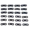 12 Sets Chainsaw Chain Repair Kits Heavy Duty 3/8LP Pitch 050 Inch Links Tie Straps for Chainsaw Chain Parts Replacement