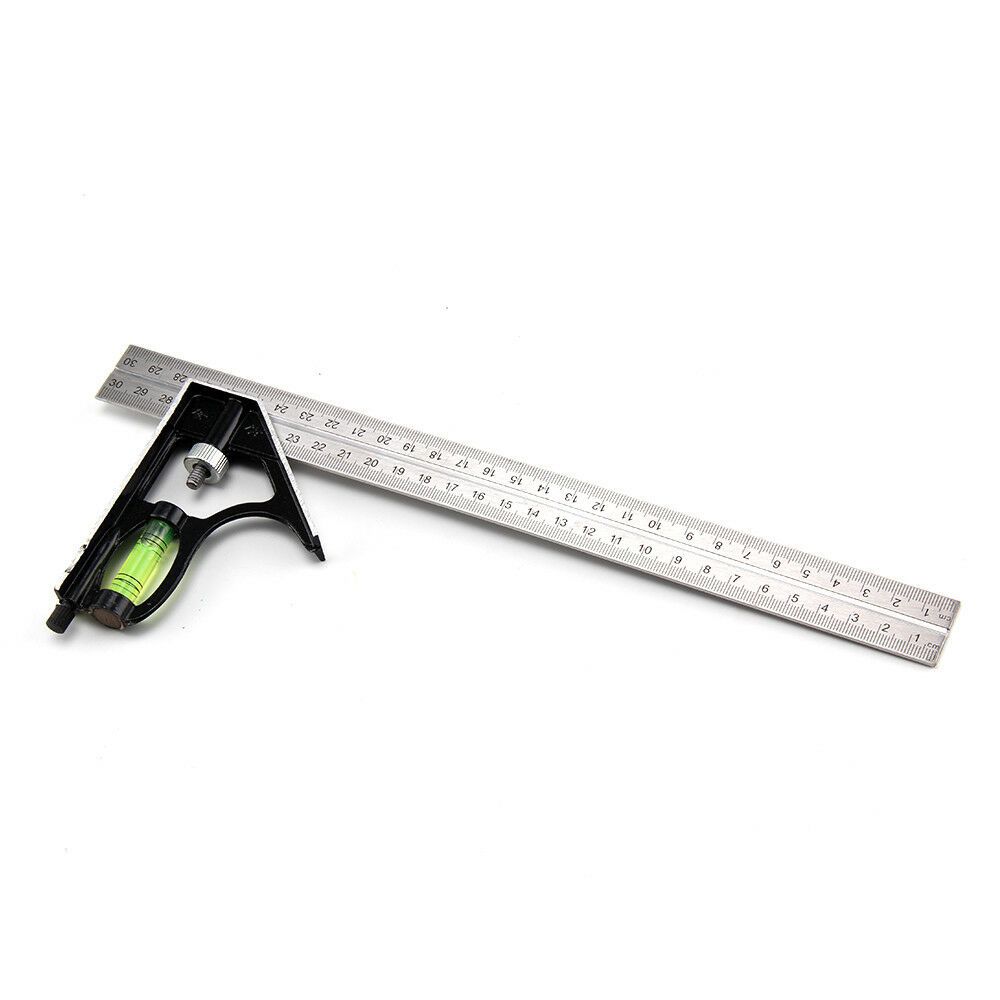 Carpentry Horizontal Engineers Combination Gauging Tool Corner Ruler Try Square Right Angle Ruler