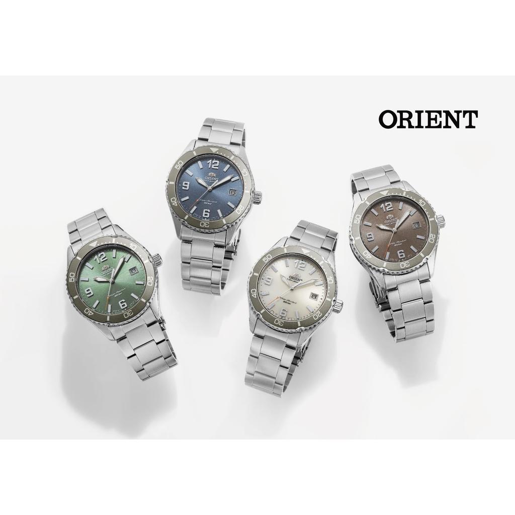 [Orient Watch] Mako Solar-Powered Men's Wristwatch RN-WJ0001E, Green, Reliable Japanese Brand with Warranty