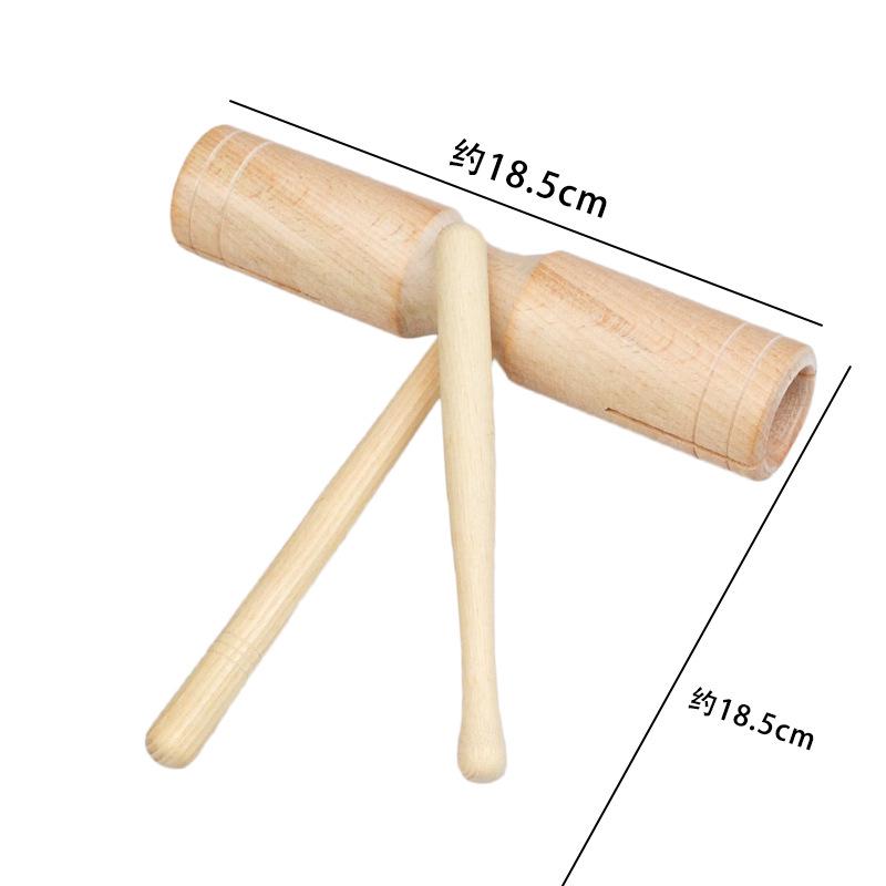 Children's Orff Percussion Instruments: Triangle, Castanets, Maracas, Tambourine, Wood Block, Cymbals