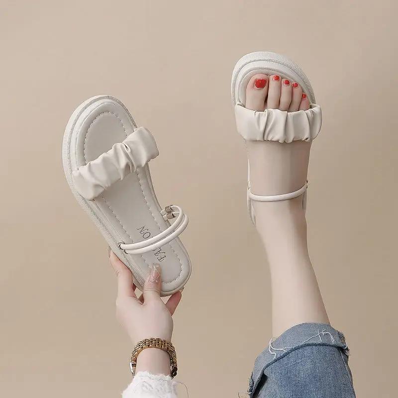 Fashion Outdoor Open Toe Woman Shoes 2025 Trend Summer Offers Luxury Sandals for Women Wholesale Trending Daily Designer on Offer Sandal