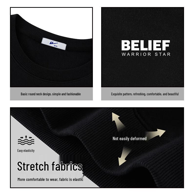 Warrior Men's Round Neck Long-Sleeve Sweatshirt