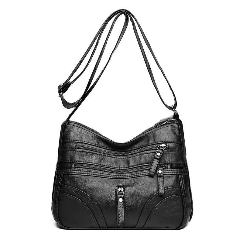 Neue Tasche Vielseitige Damenhandtasche Umhängetasche Modische Weiche Ledertextur Große Kapazität Schultertasche Mom Bag