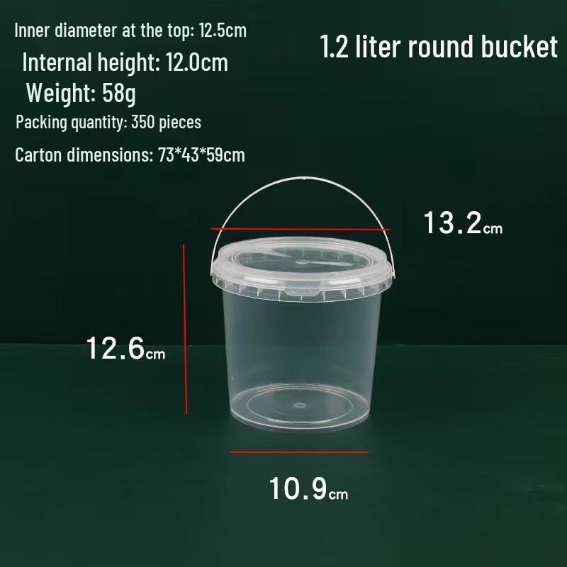 Yicang High-Temperature Transparent Food Packaging Buckets
