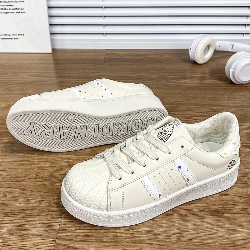Niche Shell Little White Shoes Women's Spring New Cute Casual Sports Shoes Trendy Versatile Student Board Shoes
