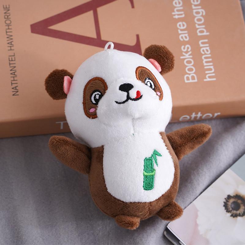 Adorable Panda Plush Toy Keychain Soft Cute Stuffed Animal Bag Charm 12cm