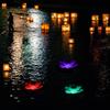 Solar Pond Pool Lights LED Color Changing Lotus Flower Waterproof  Floating LampPurple