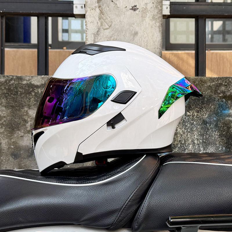 Motorcycle Helmets Men's and Women's Uncovered Helmets Winter Locomotive Helmets Four Seasons Bluetooth Riding