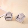 Modern Miniature Sofa with Cushion For 1/12 Scale Dollhouses Landscape Furniture With Cushion Furnishing Accessories