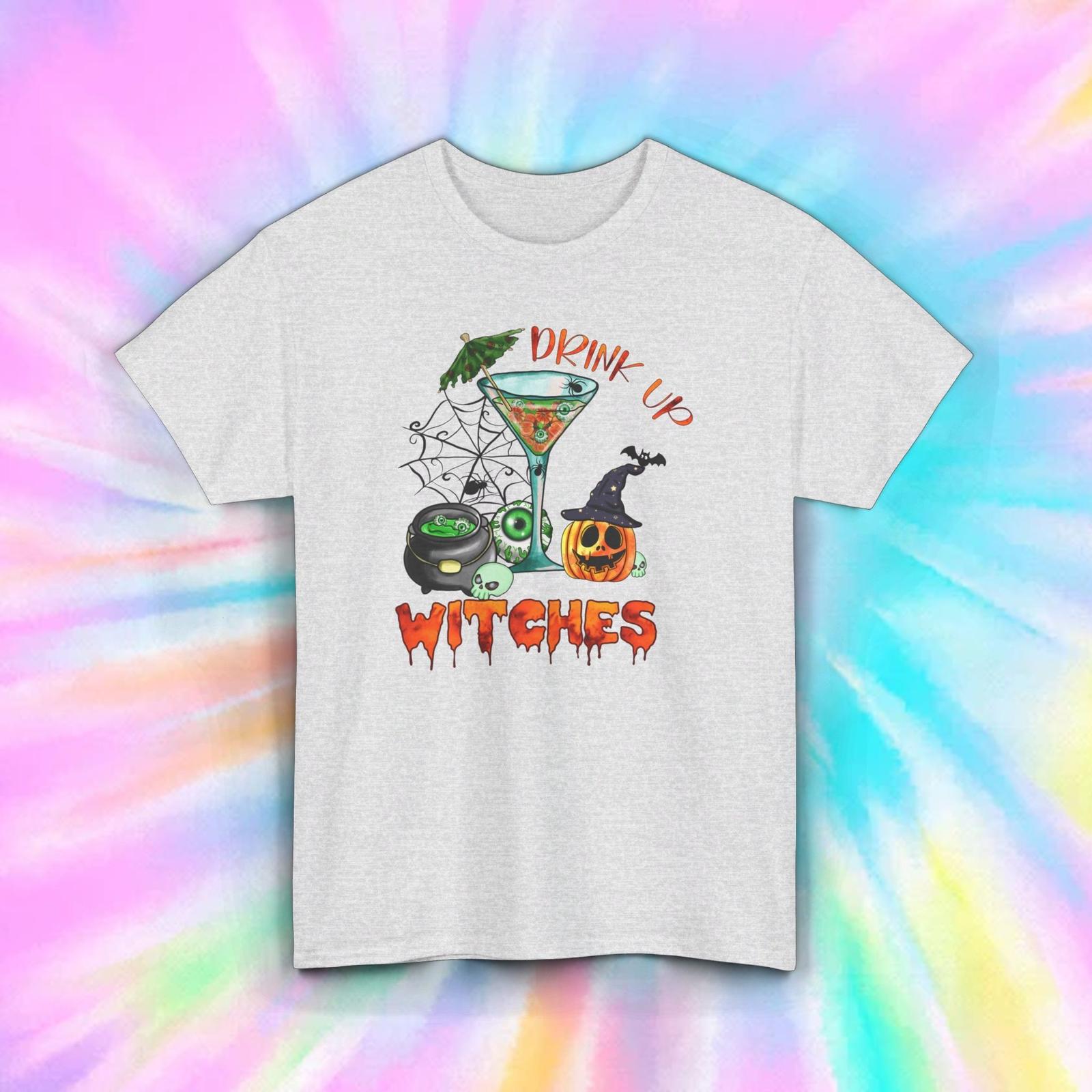 Drink Up Witches Shirt | Halloween Cocktail Pumpkin Graphic Tee | Party Gift XXXXL