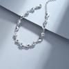 925 Sterling Silver Bracelet Zircom For Women Men Lovely Flower Chain Fashion Wedding Party Cute Lady Nice Jewelry