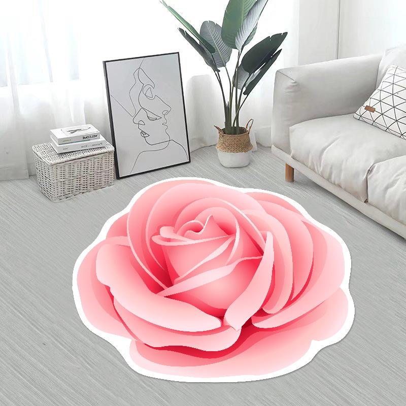 Irregular Flower Carpet Floor Mat Home Living Room Carpet Bedroom Dressing Table Bedside Full of Floor Mats