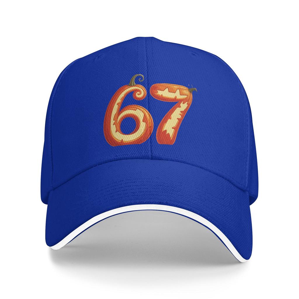 67 PUMPKIN HALLOWEEN HAUNTED BY 67 Casual Baseball Cap Summer Trucker Hat Tennis Skate Hip Hop Hats Men Street Baseball Caps